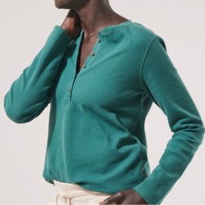 Pact Mallard Thermal Waffle Henley